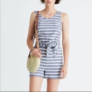 Madewell Striped Cover-Up Romper